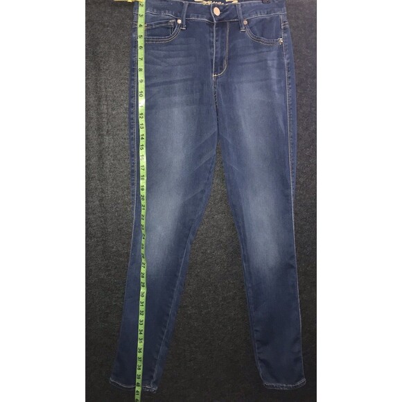 Seven7 Jeans Women's Size 6 High Rise Skinny Medium‎ Blue Wash  7 On Back Pocket - Picture 9 of 12